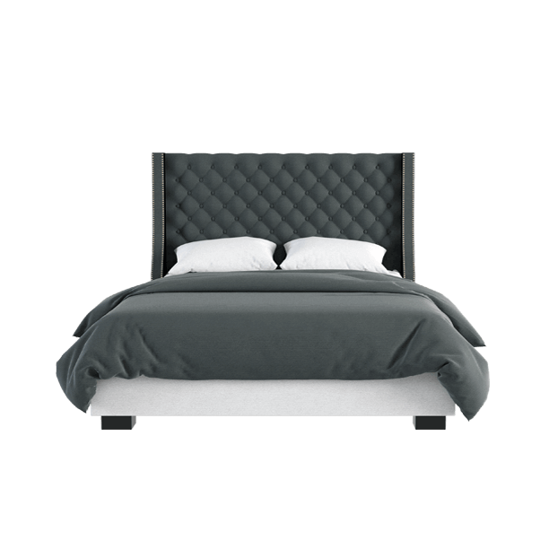 Bed frame light gray